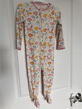 Sweet Bamboo Floral Footed Pajamas 18-24 Months